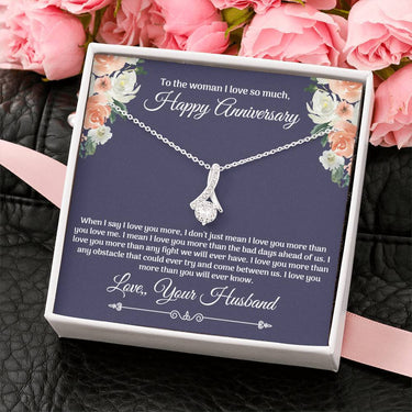 Happy Anniversary Alluring Beauty Necklace - Love You This Much